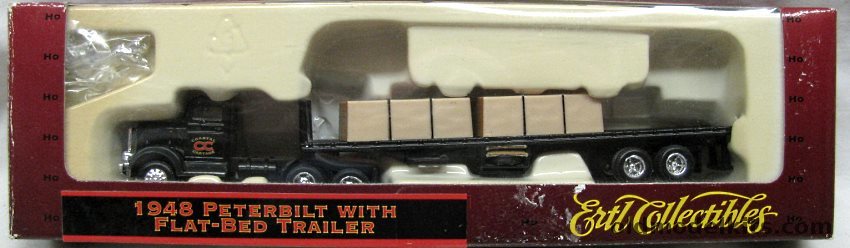 ERTL 1/87 1948 Peterbilt With Flat-Bed Trailer, 4257 plastic model kit